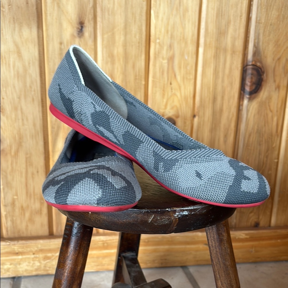 Rothy’s Grey Camo Flats